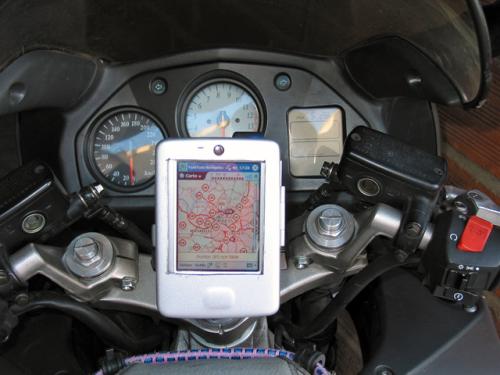 Installation gps moto