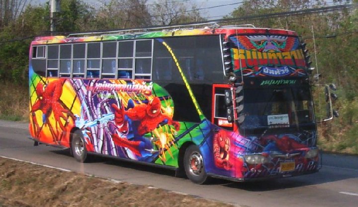 la dcoration des bus thais